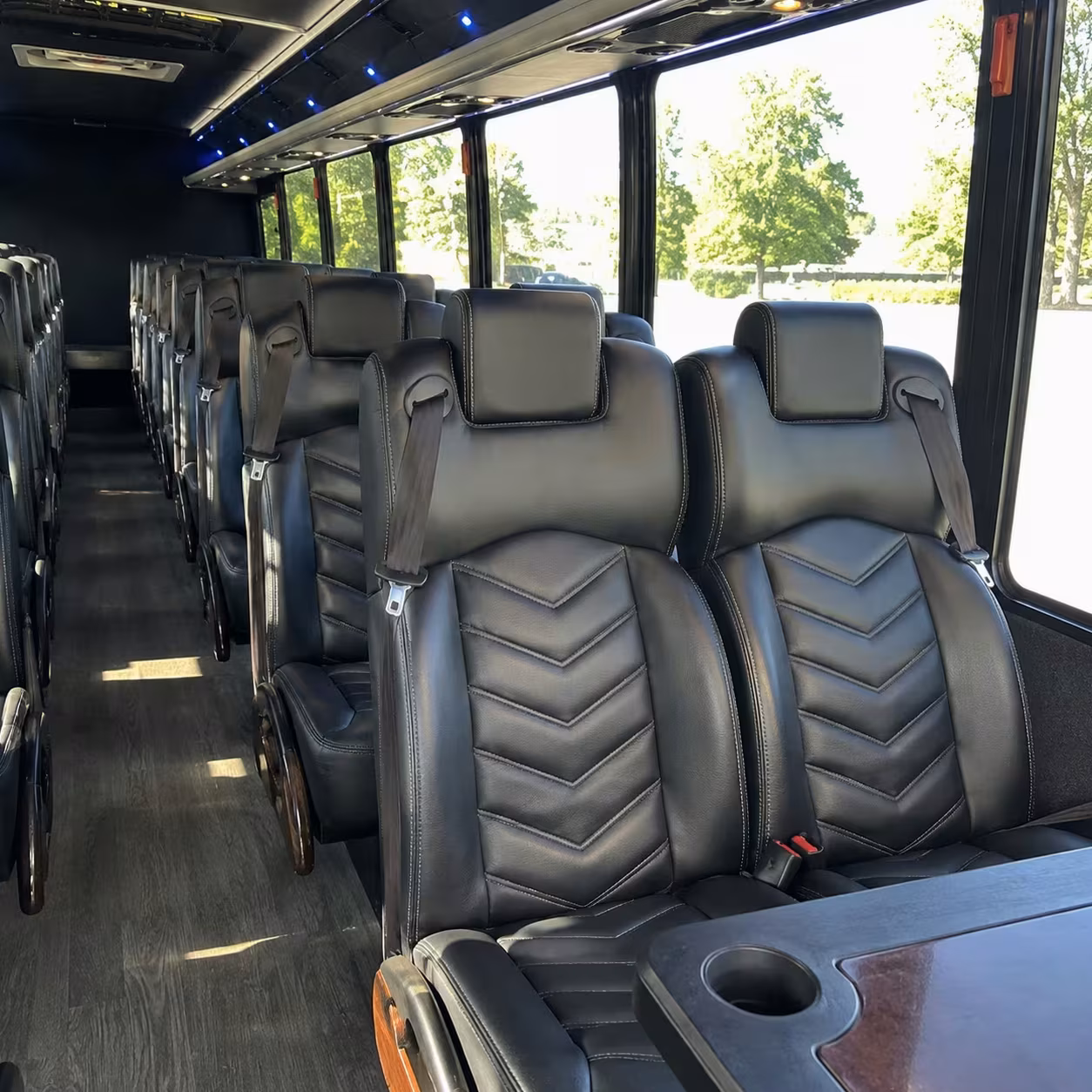 30 passenger minibus inside