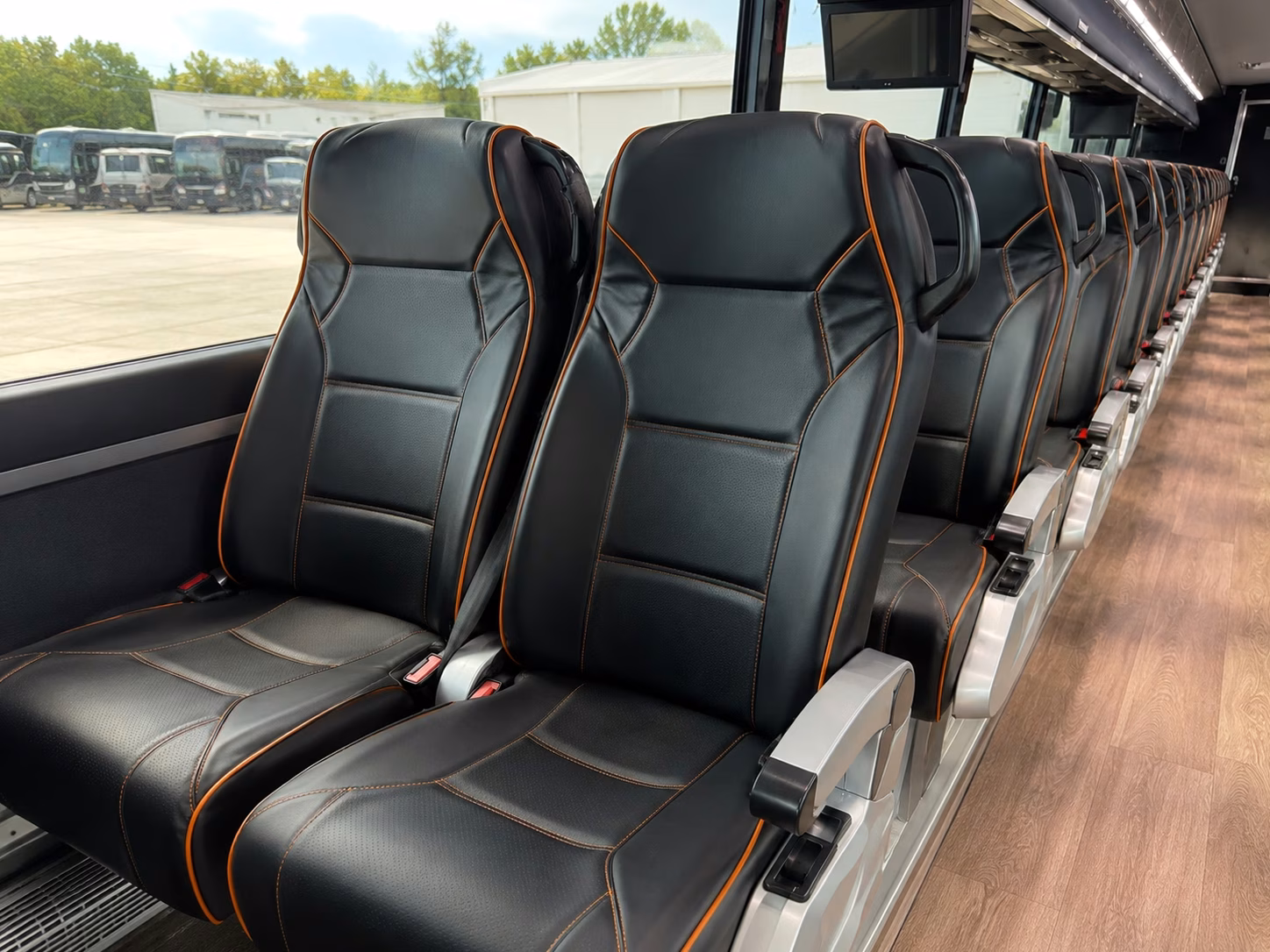 fall river charter bus rental interior
